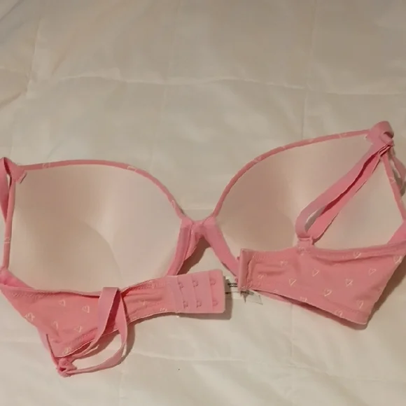 Pink Heart Patterned Bra - Picture 6 of 6